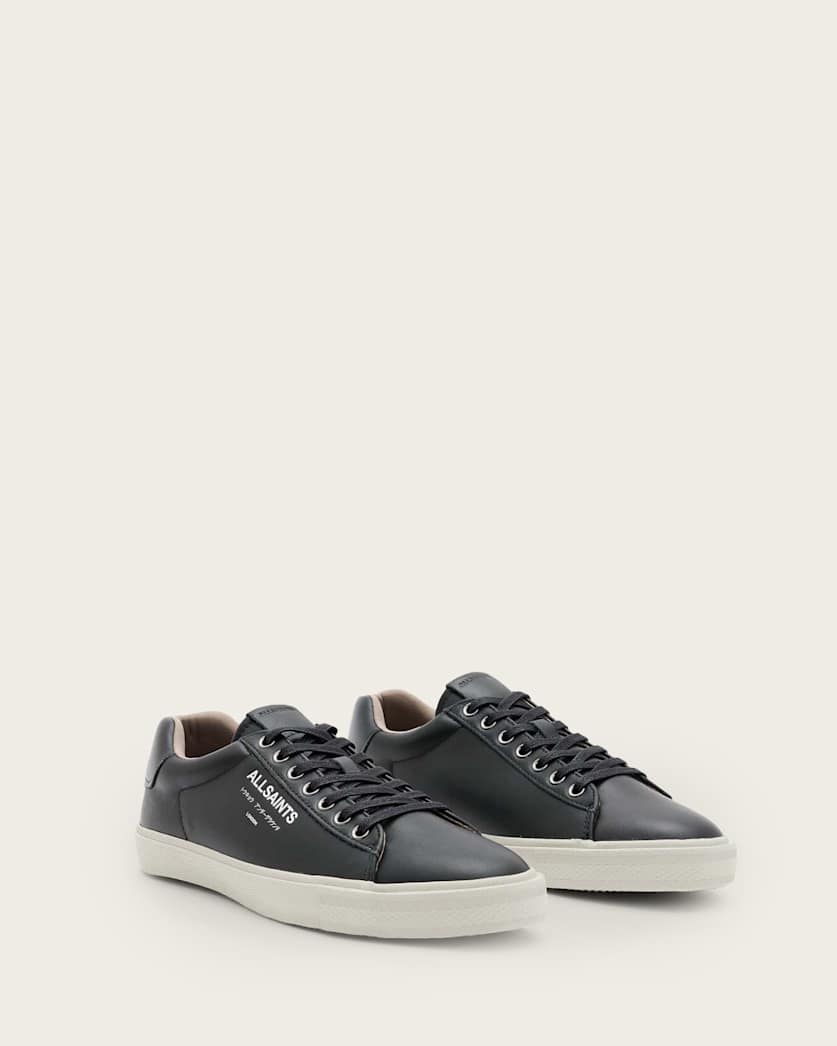 Underground Leather Low Top Trainers Black | ALLSAINTS